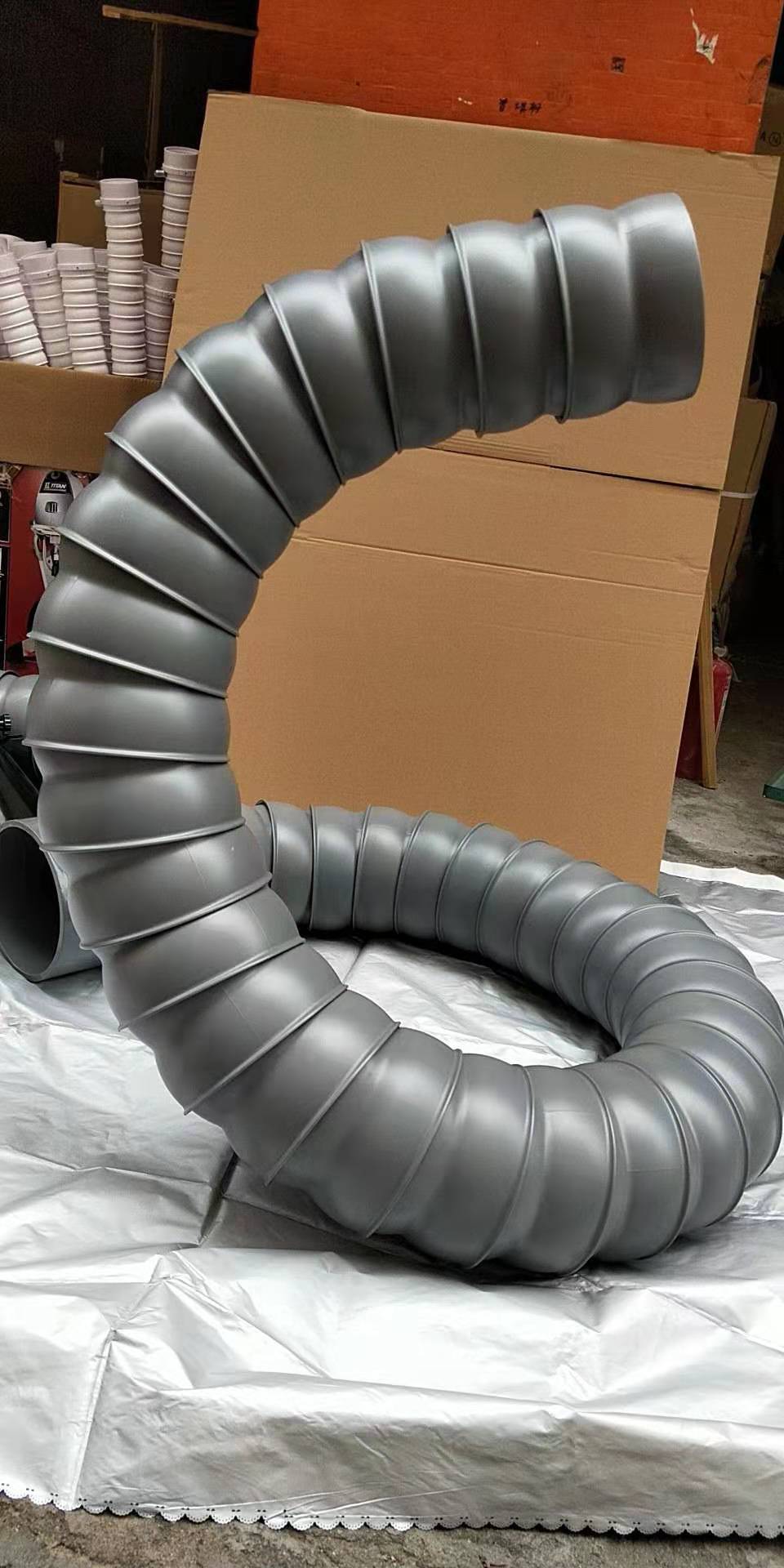 酷维厂家批发140150160mm万向定位竹节吸烟管工业除尘通风管道