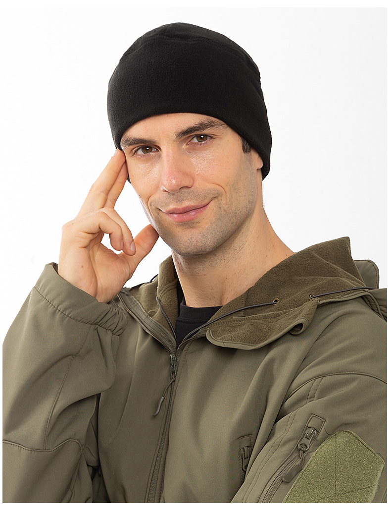 秋冬亚马逊帽子欧美海军陆战队战术加厚男士户外保暖防风抓绒帽子