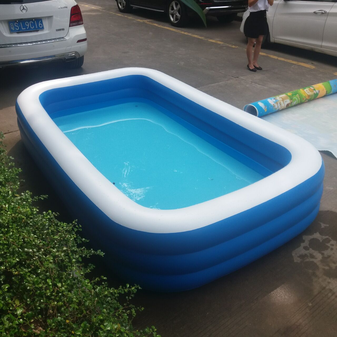 定制 充气大型游泳池 大型游泳充气水池 3米大空间加厚耐磨材料