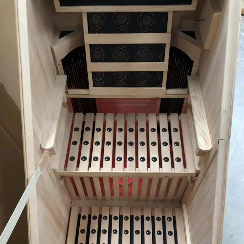 迷你汗蒸房太空舱美容院月子发汗熏蒸箱木质托玛琳远红外桑拿浴箱