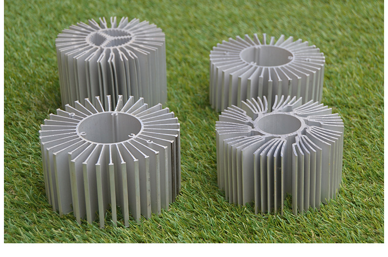 厂家直供圆形散热器6063 铝合金散热片led灯珠太阳花散热器-阿里巴巴