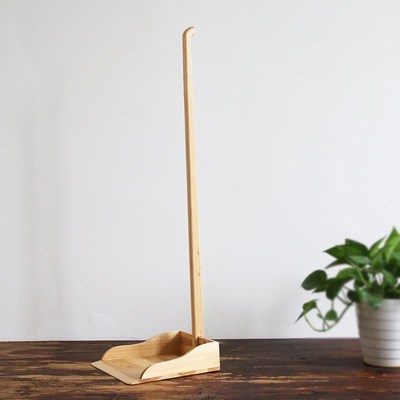 日式簸箕原木撮箕长柄垃圾铲家用单个矬子实木簸箕灰斗