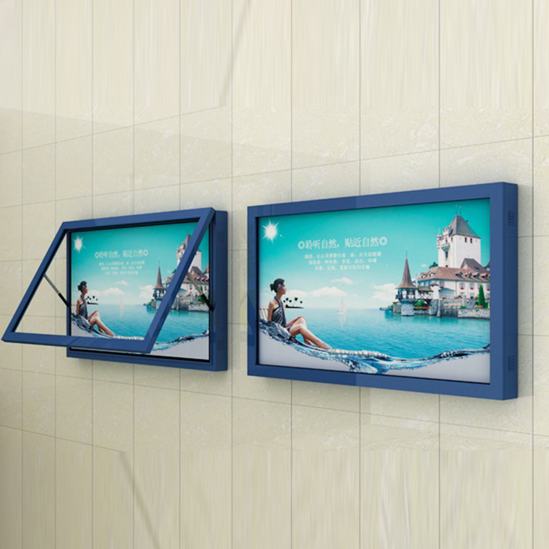 厂家定制滚动壁挂灯箱 不锈钢滚动灯箱 led超薄广告灯箱广告牌