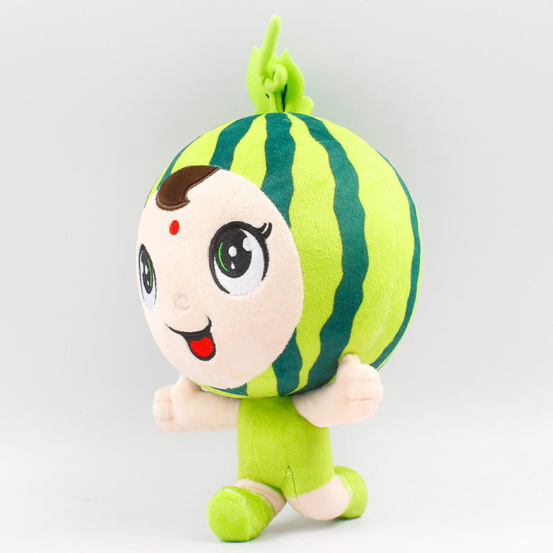 动漫毛绒公仔工厂定制夏日水果形象玩偶西瓜公仔礼品毛绒玩具定做