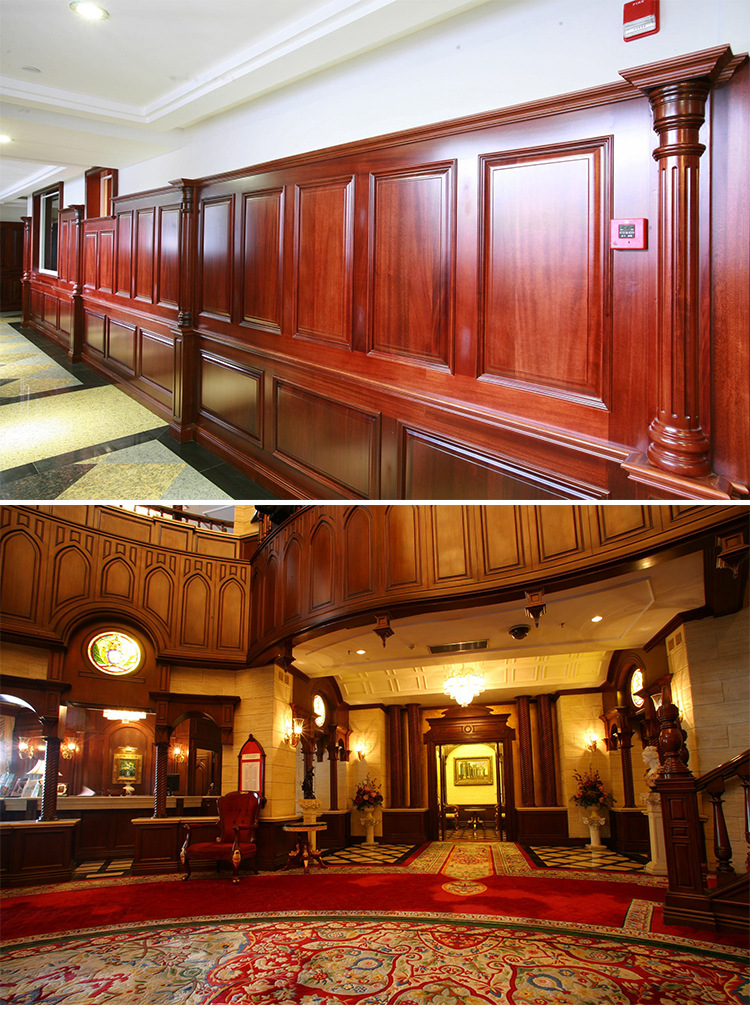 【工厂直销】全屋实木墙裙定制 背景墙护墙板装饰板批发