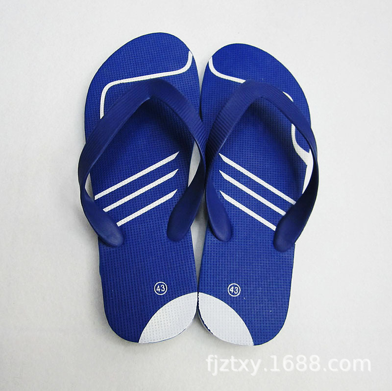 foreign trade export foreign customized silk screen printing logo men‘s beach flip-flops flip-flops flip flops