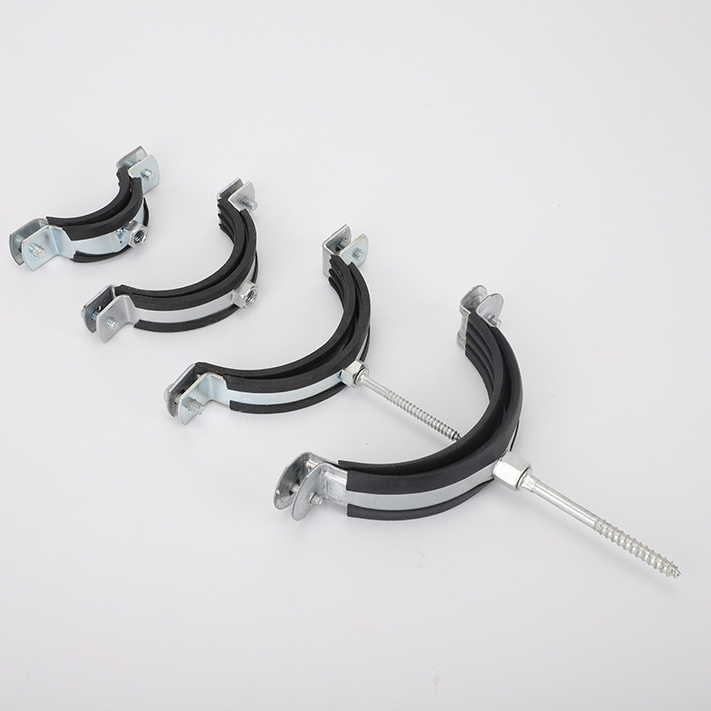 批发ppr管卡重型自攻黑皮铁管卡 pvc水管吊卡管夹 给水管固定抱箍