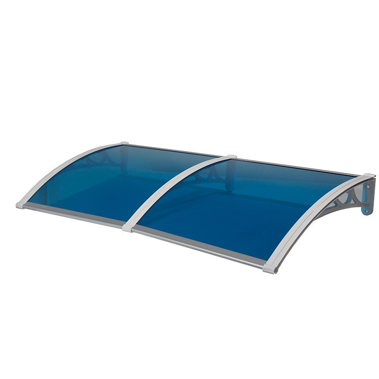 沛阳铝合金消声雨棚遮阳篷户外雨搭窗户阳光防雨雨档pc板耐力板