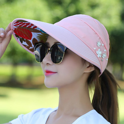 Hat Female Summer Leisure Travel Uv Protection Korean Summer Foldable Sun Protection Sun Beach Hat Sun Hat