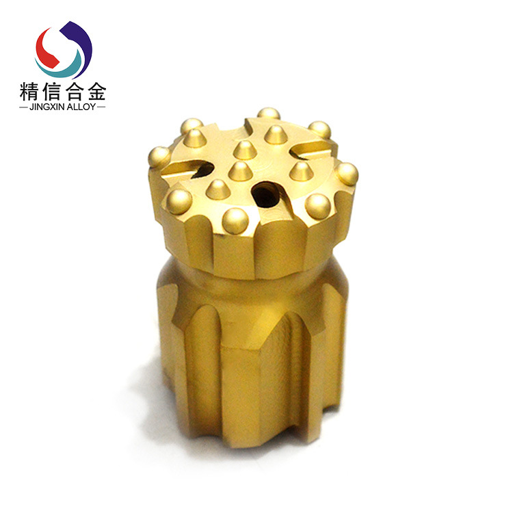 5 kg潜孔钻头是与潜孔冲击器配套使用的一种钻头,通过花键与冲击器