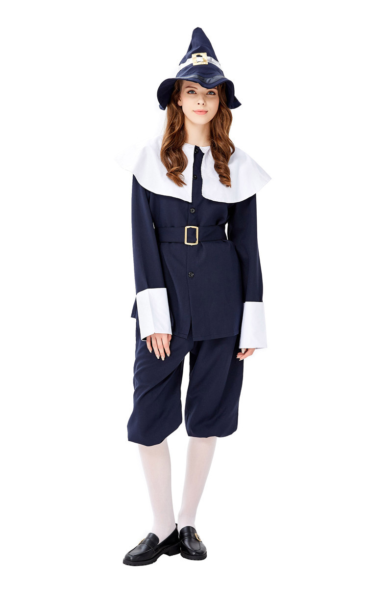 万圣节新款女猎人服装 丛林猎人角色扮演派对装 猎人装舞台演出服