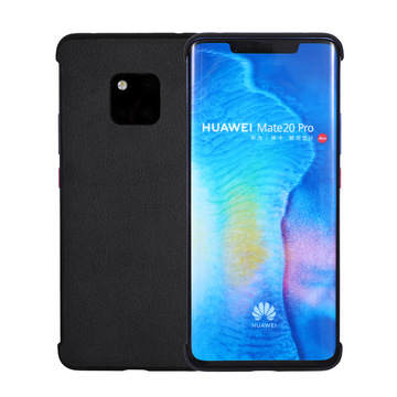 适用华为mate20车载皮革手机壳 官方原装保护套背壳pro磁吸支架套