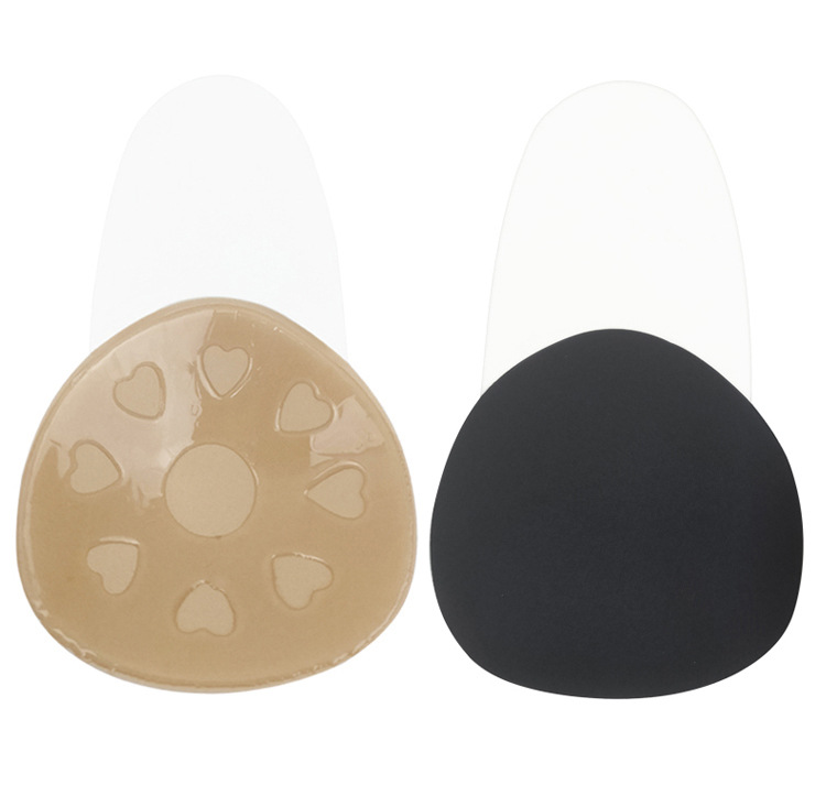 布面硅胶隐形透明提拉胸贴礼服无扣无肩带聚拢防凸点乳晕大码乳贴