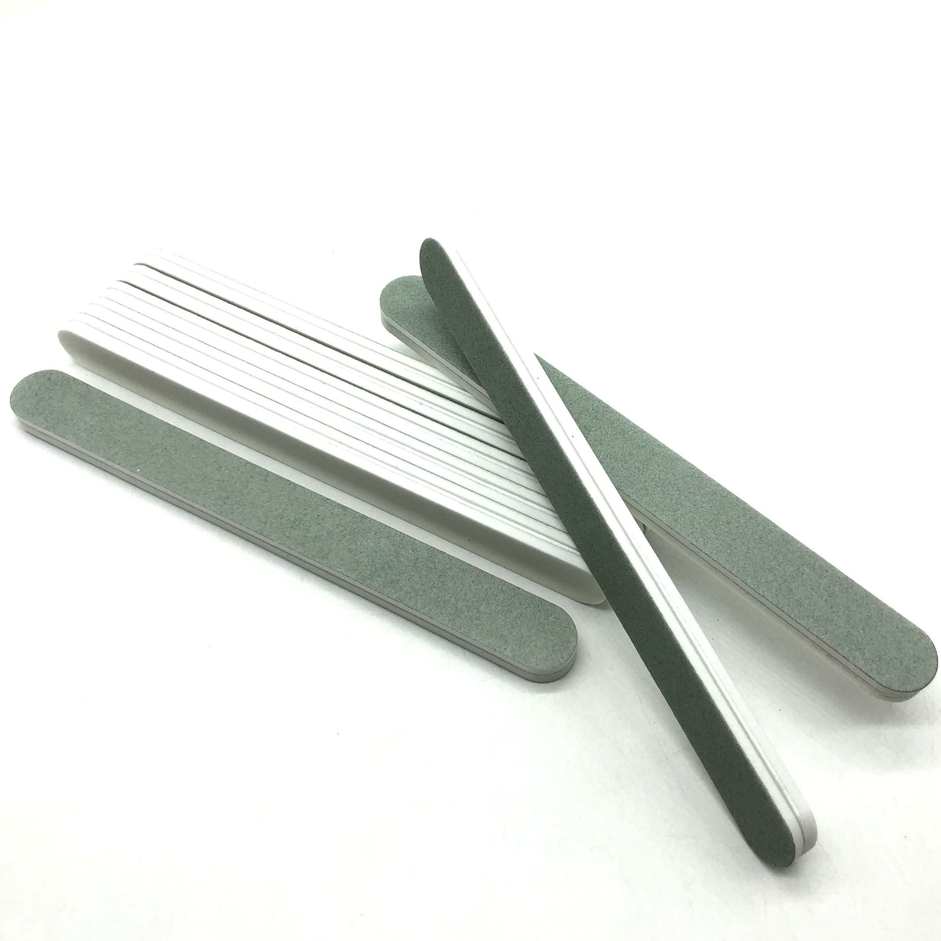 厂家品质批发美甲工具绿色白色抛光条打磨条美甲专用抛光指甲搓条