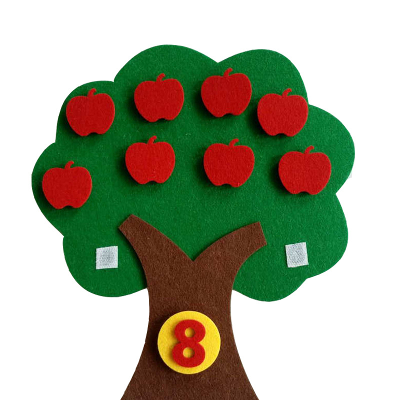 儿童手工幼教不织布认识1-10数字幼儿园数学玩具自制数数益智教具