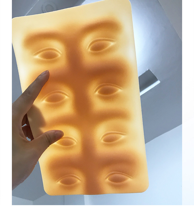 纹绣练习皮半永久纹眉新手初学者练手假皮批发硅胶仿真皮练习皮