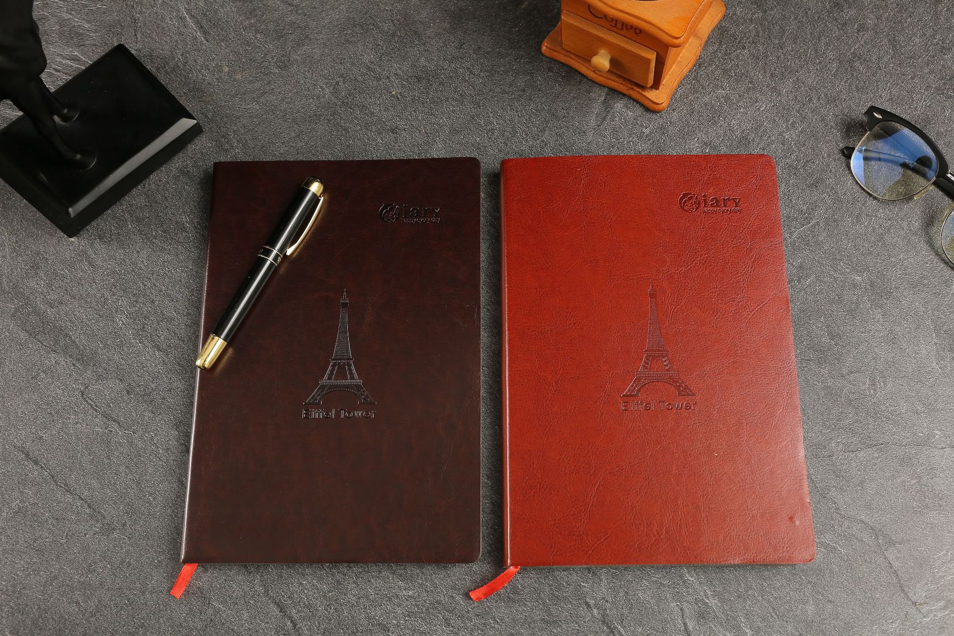 18k软皮本学生商务笔记本 高档皮革本定制logo厂家本子批发