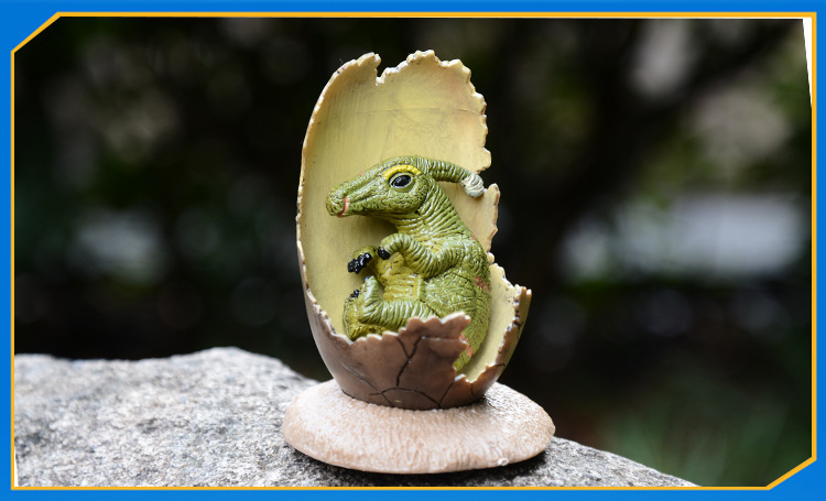 跨境新款恐龙破壳蛋实心恐龙蛋恐龙幼崽破壳模型玩具儿童益智玩具