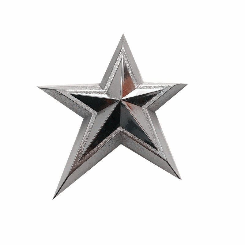 数标厂家直销红色五角星金属烤漆奖牌奖杯装饰配件现货批发定做