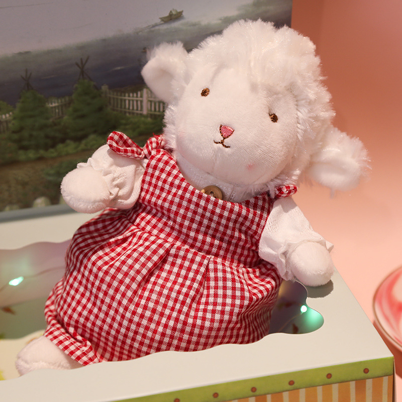 美国bunnies小羊玩偶抖音同款绵羊公仔网红安抚小坐羊毛绒玩具