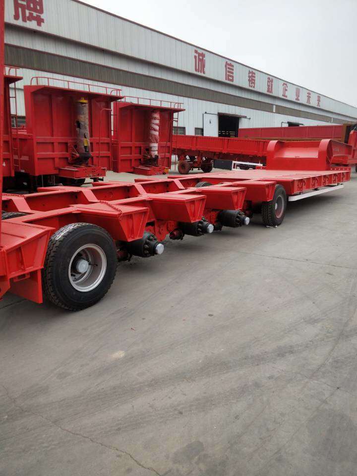 厂家热销山东骏通15米五线十轴低平板半挂车可办临牌使用