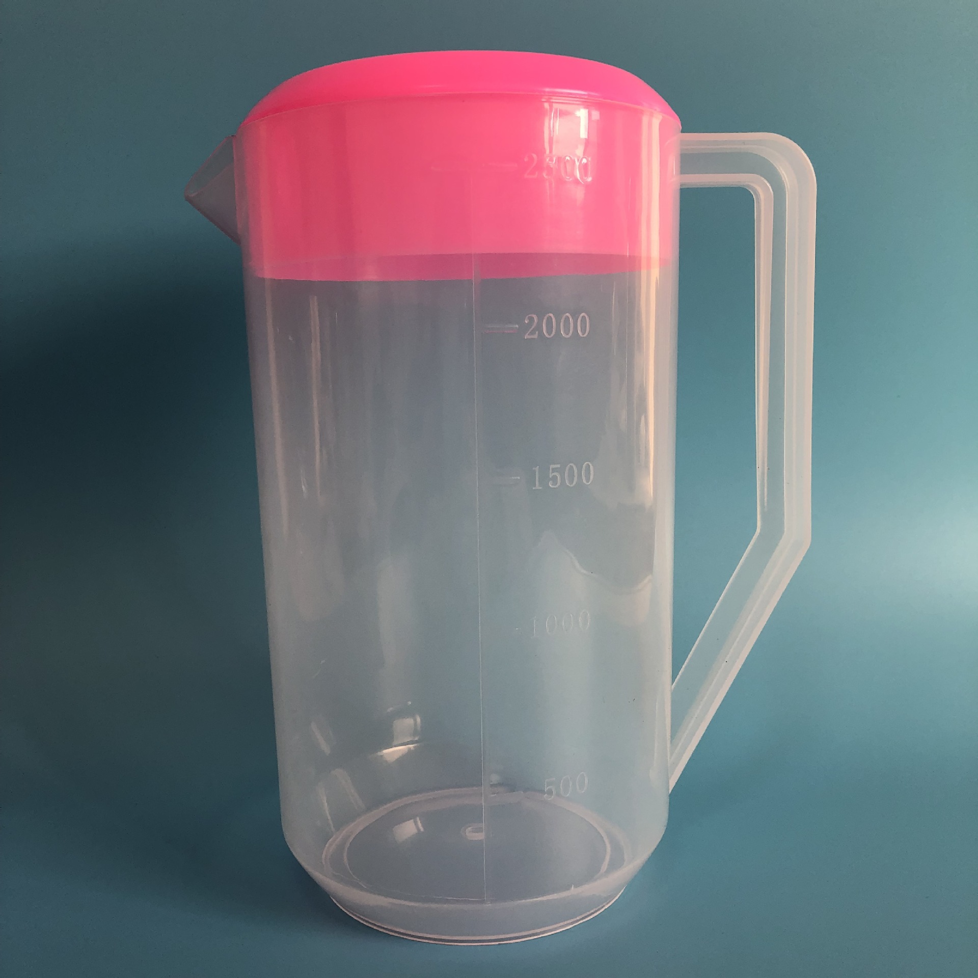 塑料冷水壶泡茶桶加盖量杯冷水杯凉水壶2500ml冷水壶厂家供应