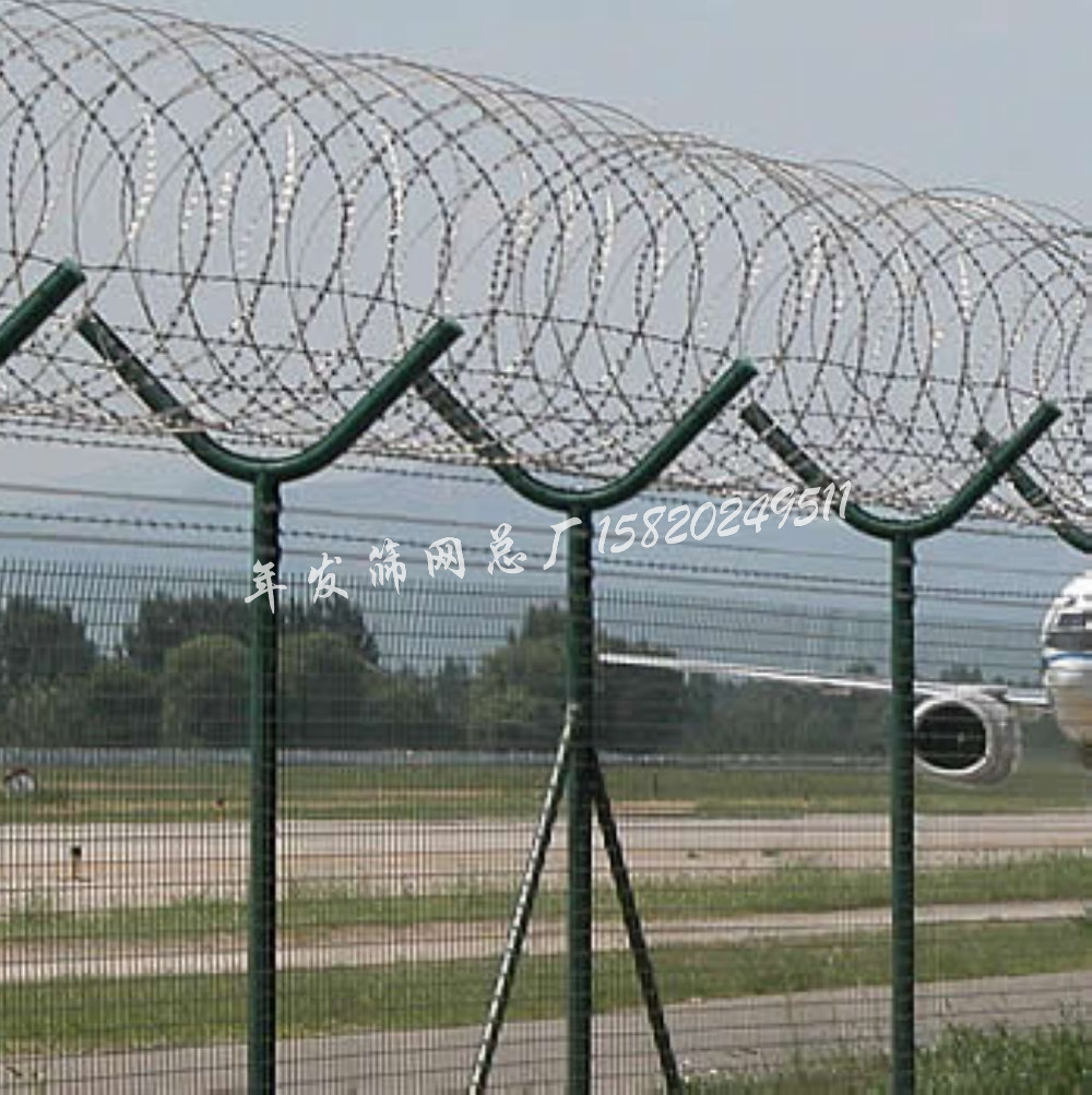 热镀锌倒刺网带刺加强防护防盗隔离金属网25丝50直径