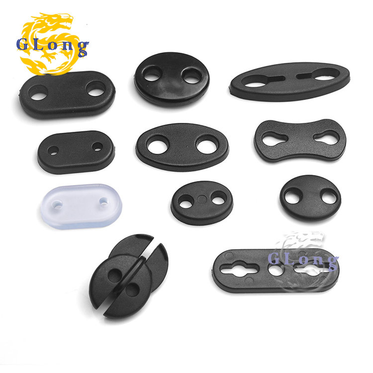 滑动式绳索卡扣 可调节双孔安全松紧扣 饰品手链连接片