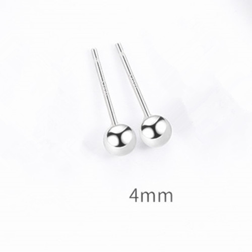 Removal-Free before Sleep Stud Earrings 999 Sterling Silver Ear-Caring Ear Bar Wearable While Sleeping Earrings for Men and Women Student Earrings