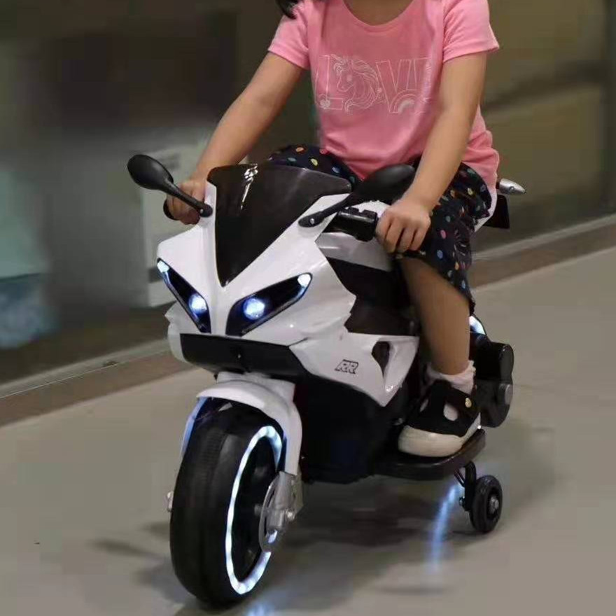 儿童电动摩托车男孩三轮车充电儿童电动车宝宝童车大号电瓶车小孩