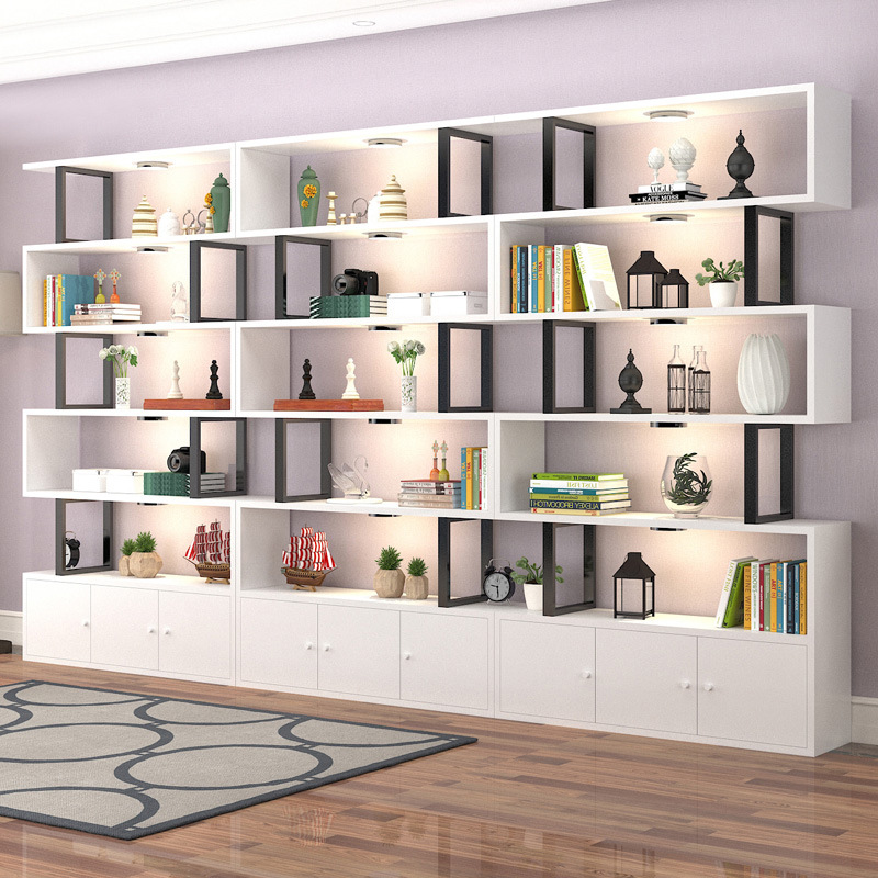 产品展示柜货架化妆品展示架简约现代置物架样品架子家用创意隔断