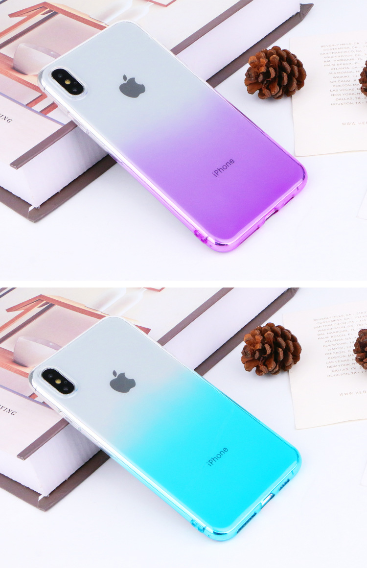 h适用iphone11pro苹果手机套渐变色保护套防摔手机套厂家直销