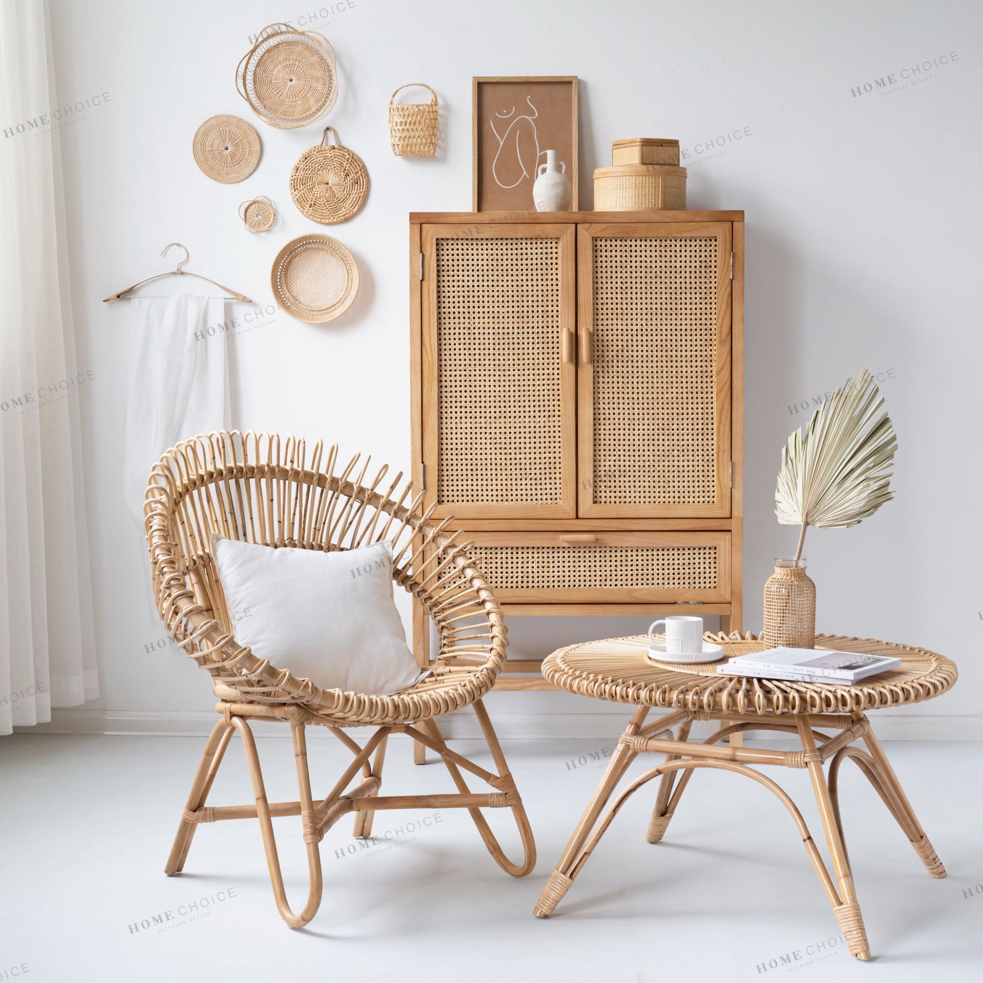 椅子编织藤椅单人