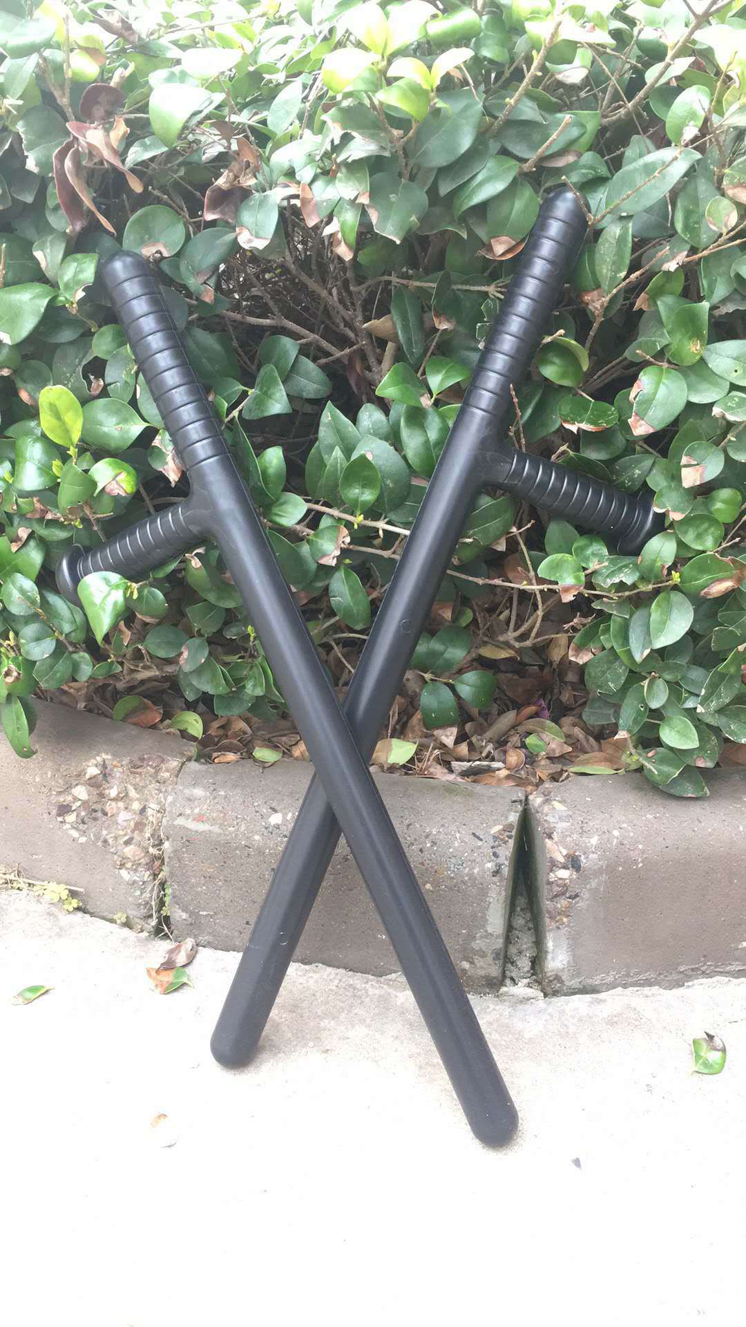 t字棍t型拐棍棒防暴棍户外防爆棍防身用品橡胶棍安保用品武术用品