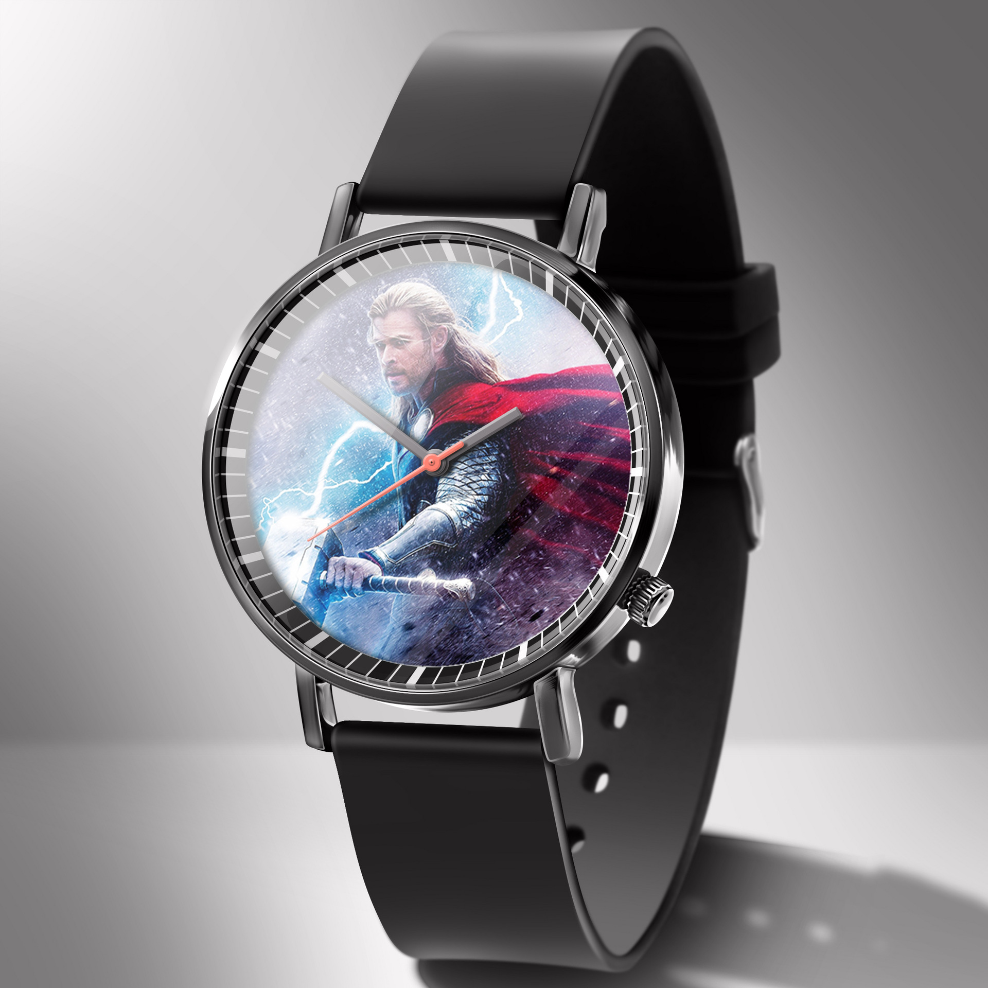 miss white复仇者联盟4钢铁侠手表石英表男时尚潮男表