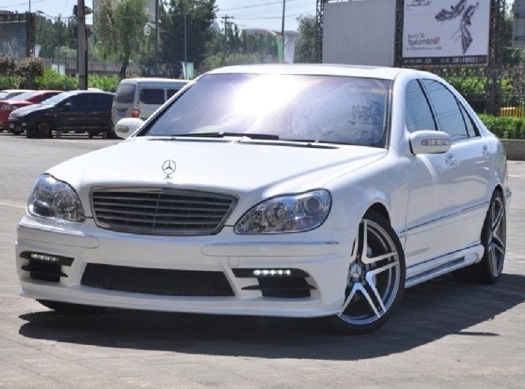 适用奔驰s级改装wald大包围 老款s350/s500/s600前后杠侧裙叶子板