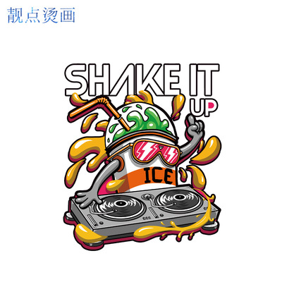 创意潮流动物热转印烫画柯式烫画定制环保耐水洗衣服辅料