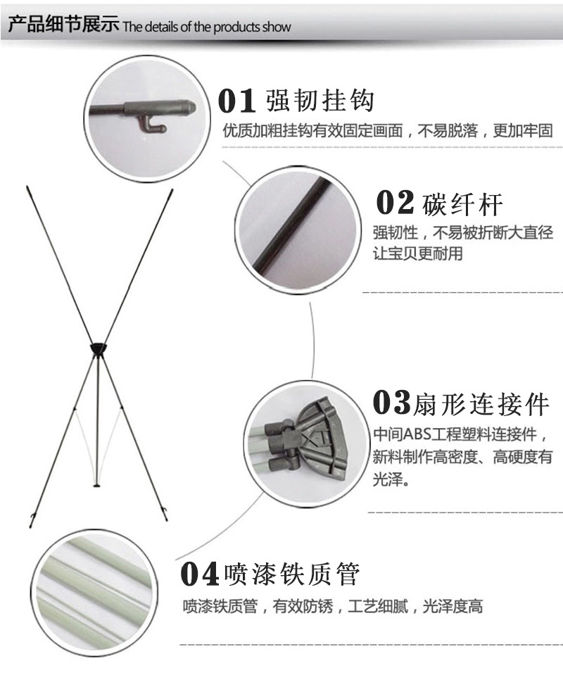 深圳广告喷绘制作x展架 定制铝合金易拉宝 写真海报活动展示架