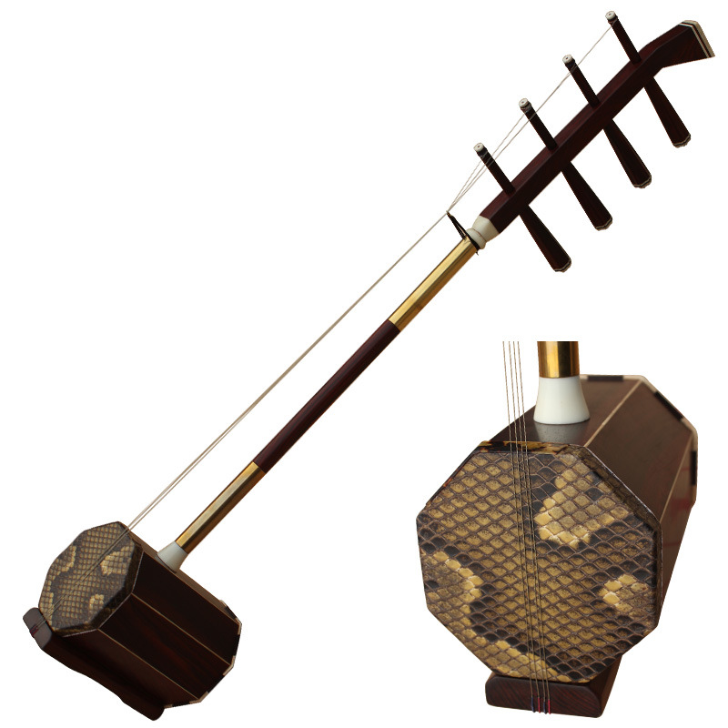 乐魂乐器厂家直销 明清老红木低音四胡红木蒙古低音四胡乐器手工