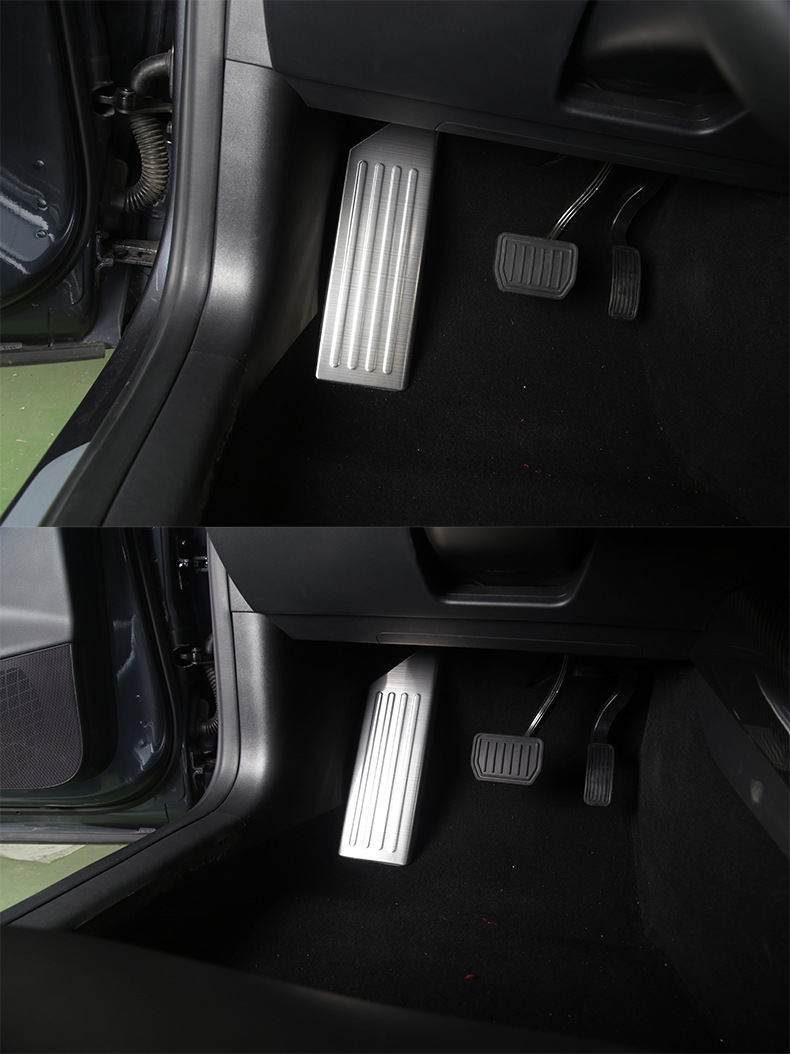 适用于tesla特斯拉model3油门刹车休息踏板改装防滑落地式免打孔