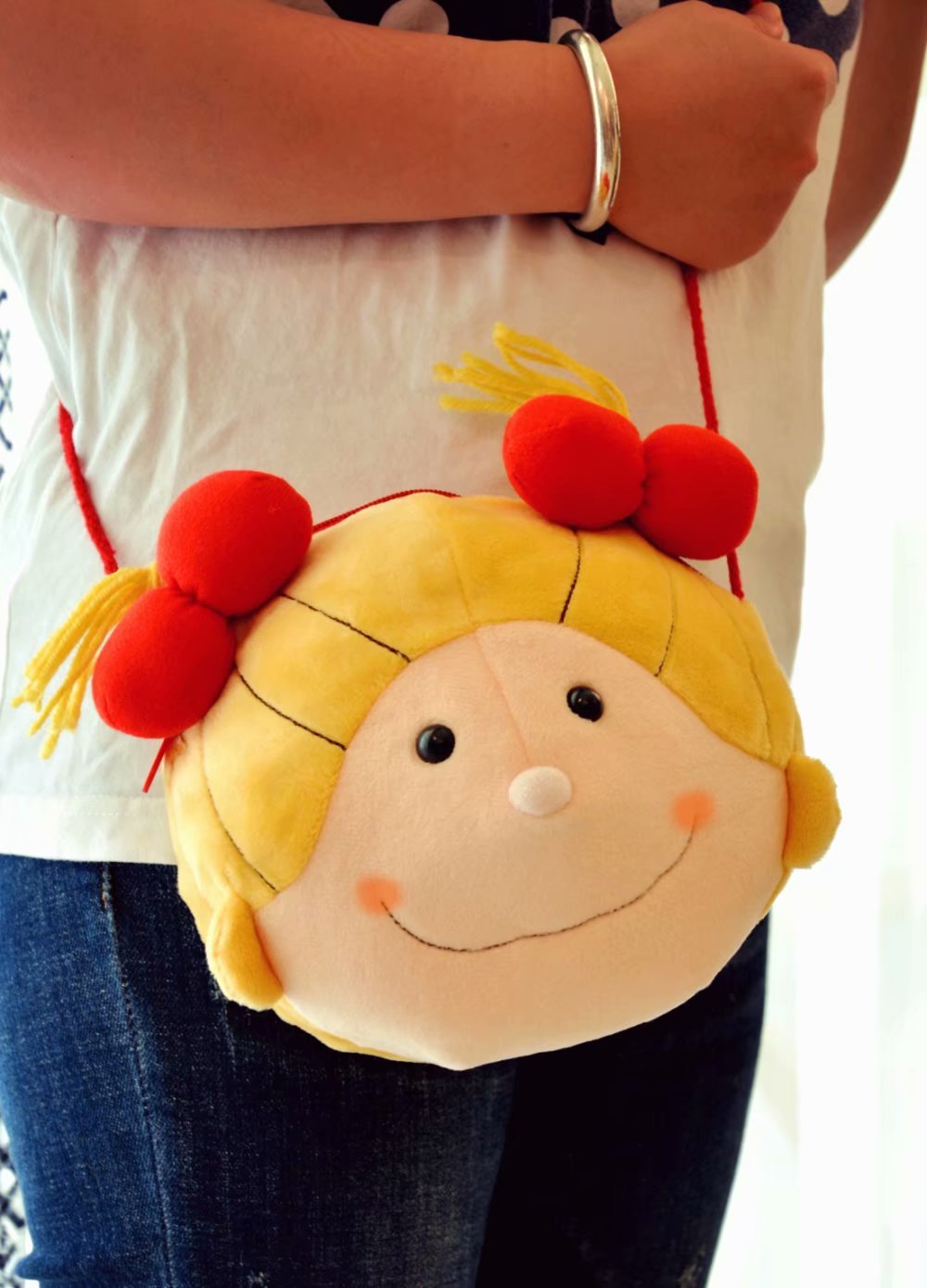 少女心 人偶coco酱小女孩挂件包饰品挂饰钥匙扣毛绒小公仔送女友