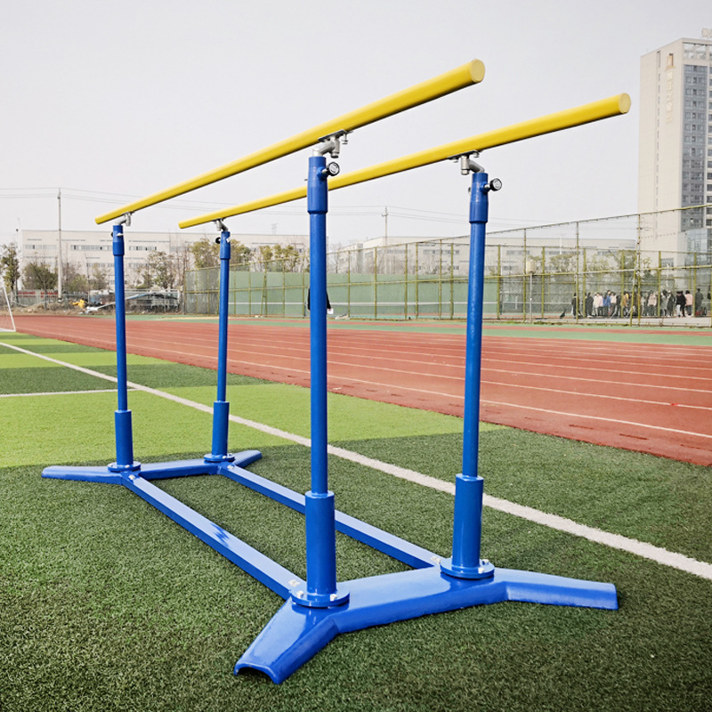 铸铁底座双杠户外学校运动健身器材室内比赛用移动式铸铁单双杠