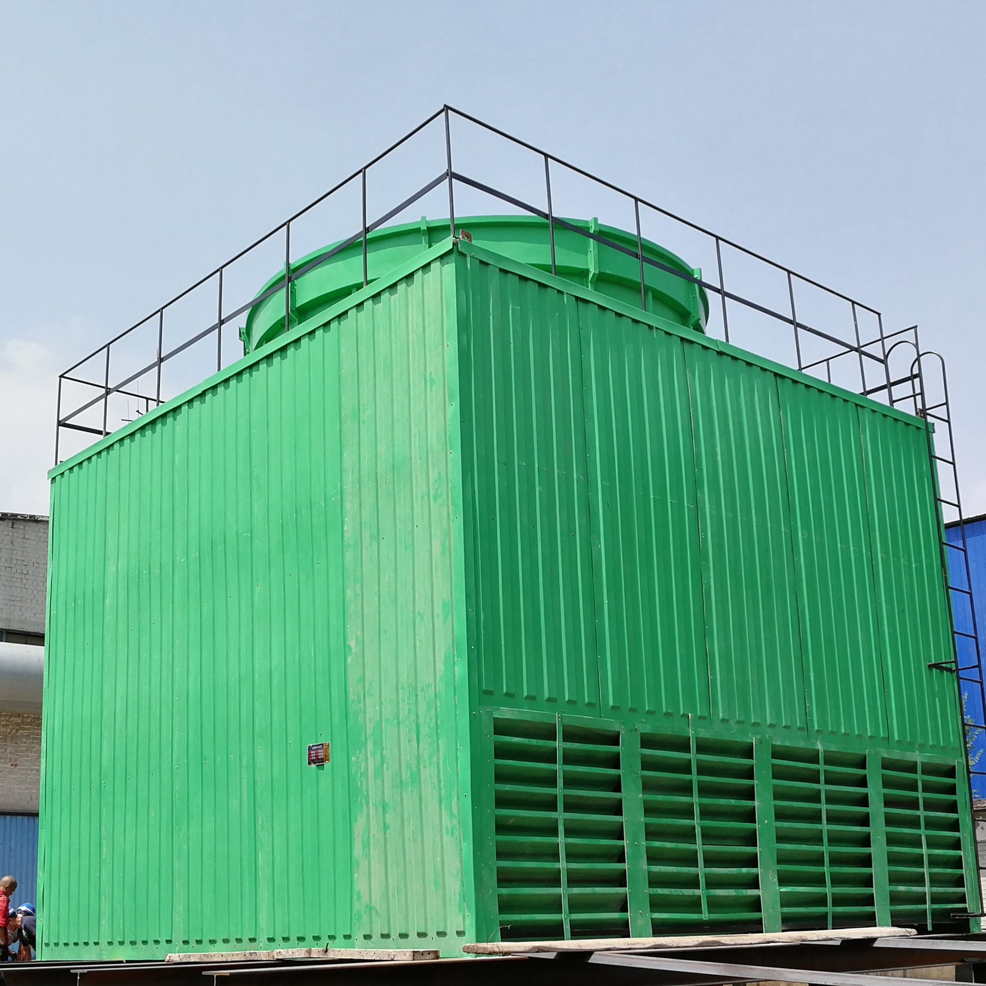 定做20t方形横流式玻璃钢冷却塔噪声方形冷却塔圆形冷却塔