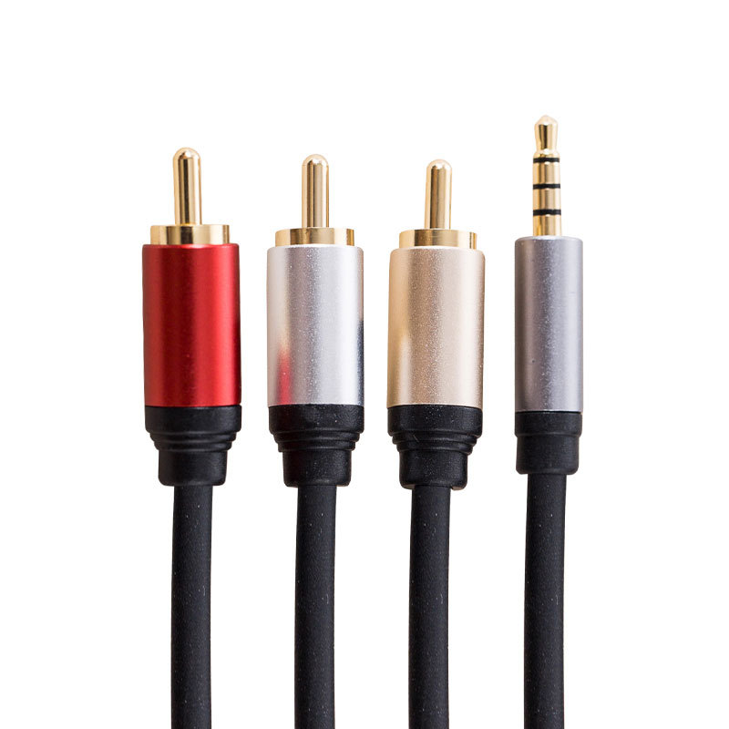 5mm复合av音视频连接线24k镀金铜芯 音频连接线