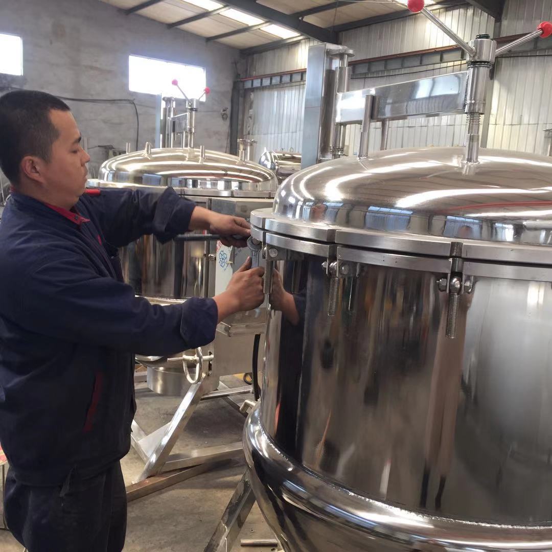 全自动附子片蒸煮机器 热销南方肉粽卤煮设备 诸城高温高压蒸煮锅