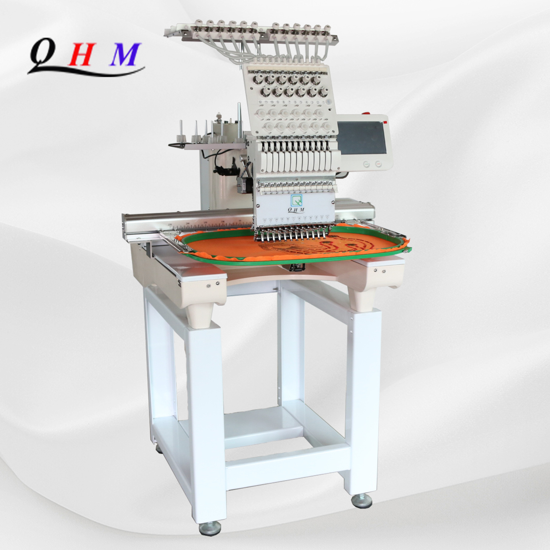 全自动电脑毛巾绣花机 链色绣 纯毛巾-阿里巴巴