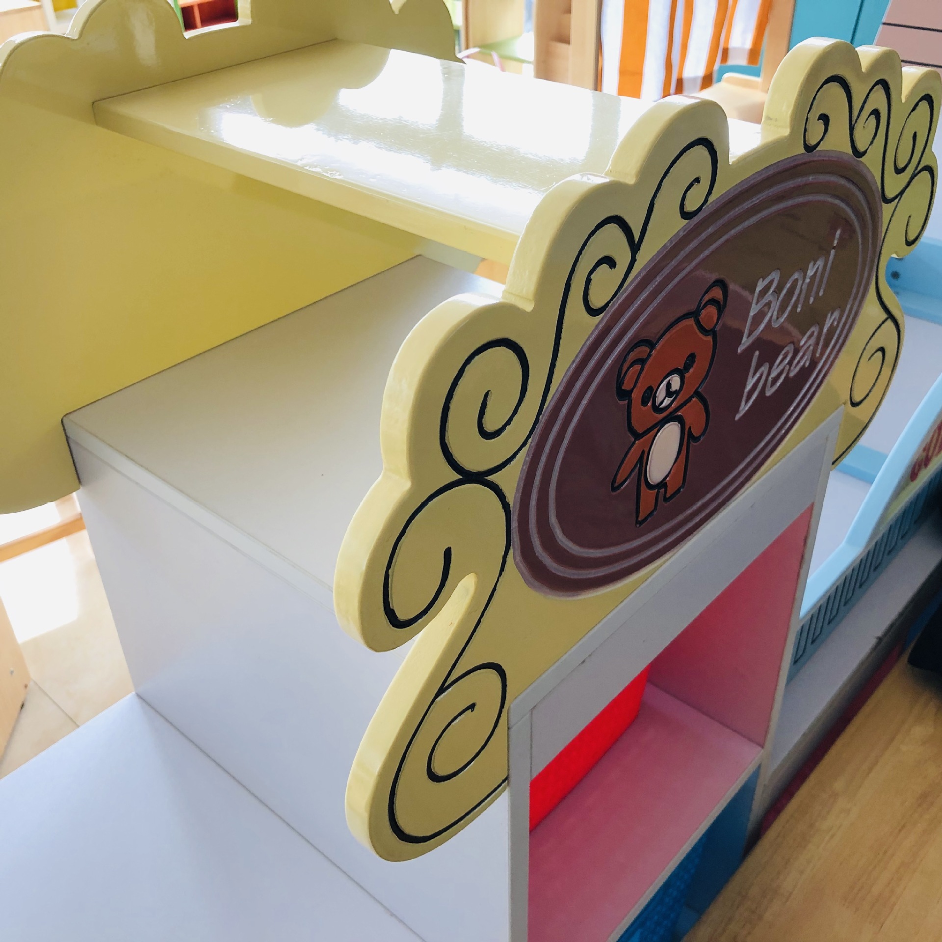 幼儿园家具收纳柜实木玩具柜子儿童卡通造型储物柜绘本架书包柜子