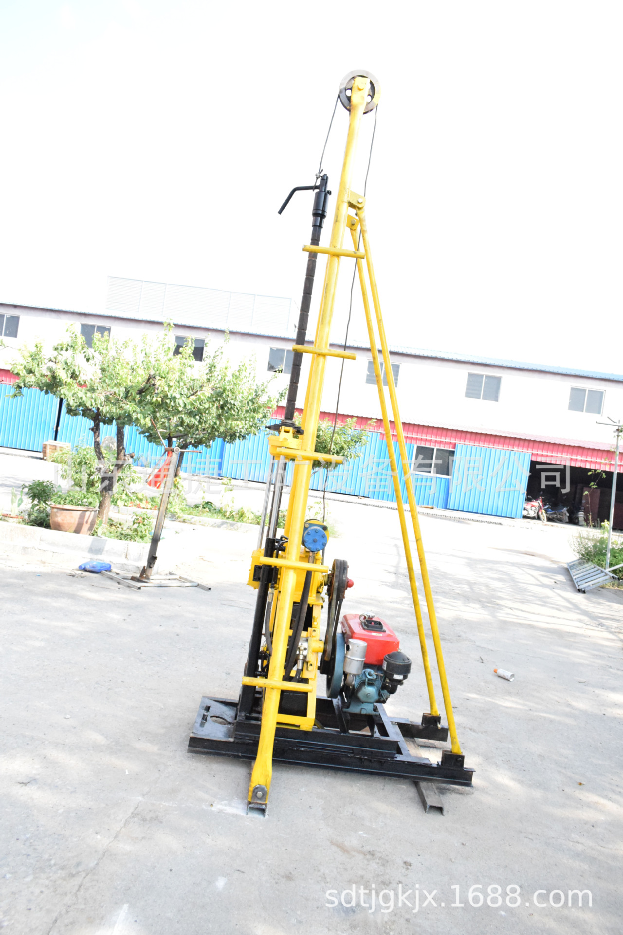 便携式背包探水勘探钻机 小型轻便式柴油岩石钻眼机 水井钻探机