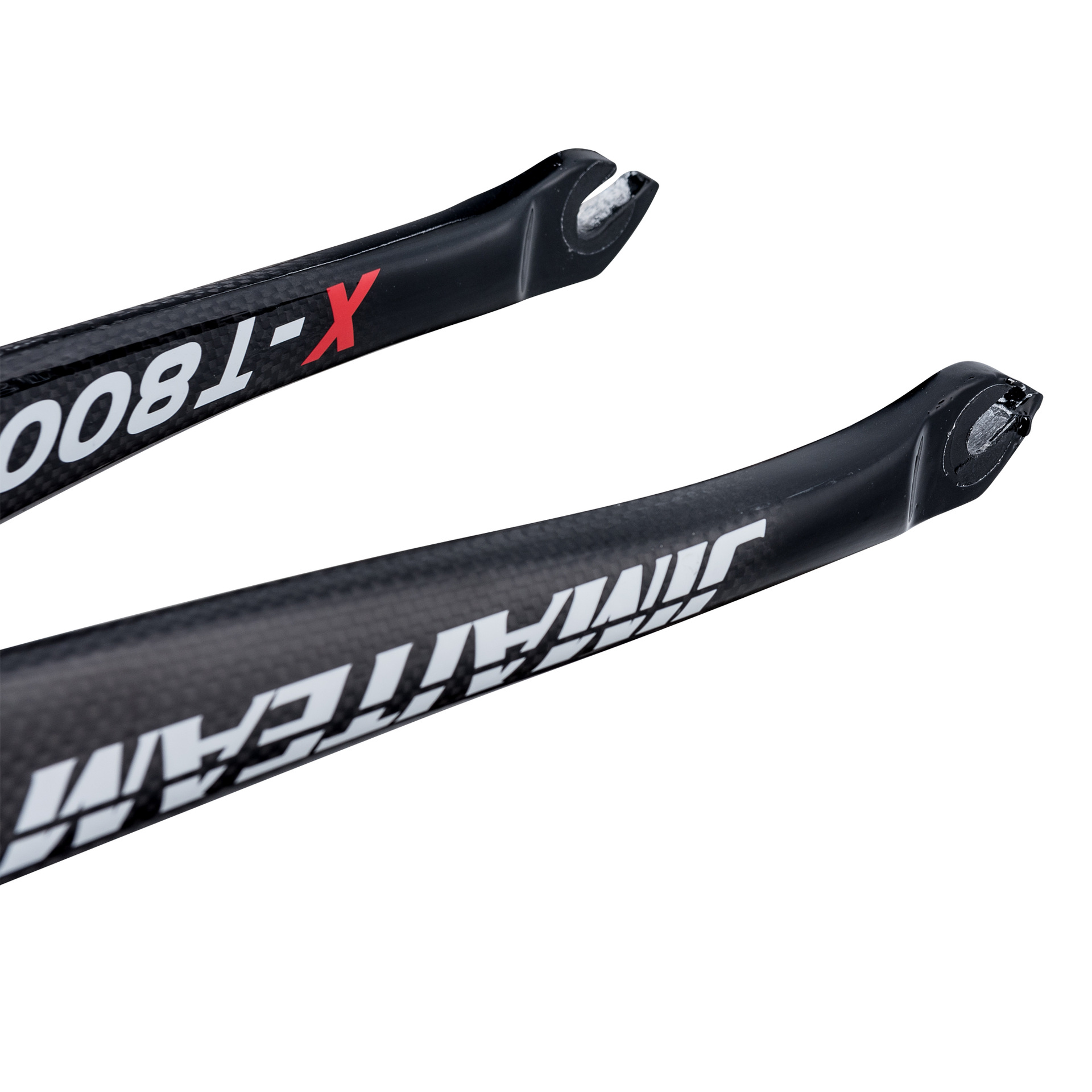 新款jimiateam全碳纤维公路车前叉自行车死飞车弧形前叉v刹28.6mm