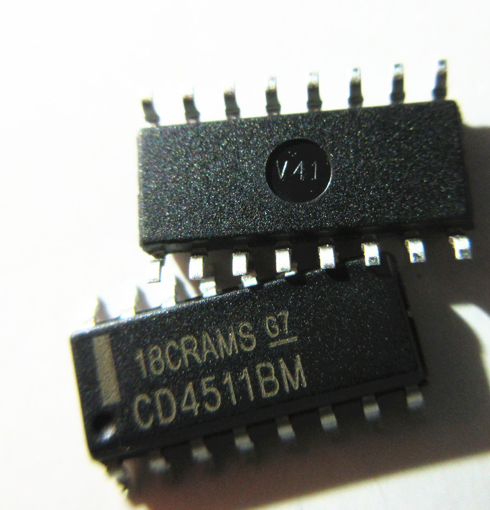 cd4511bm cd4511 bcd至7段锁存器/译码器芯片 贴片sop